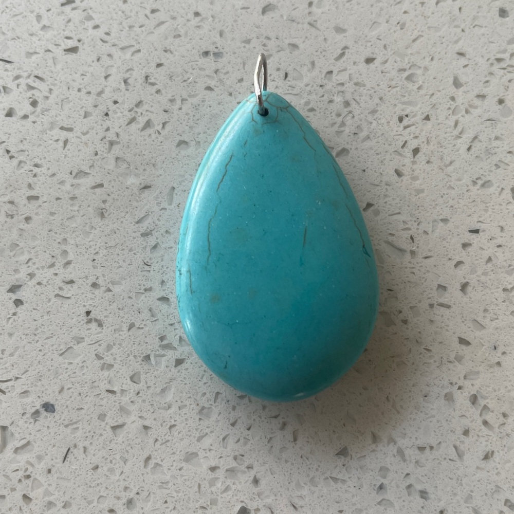 Faux Turquoise Pendant